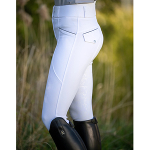 High Quality 4-way Stretch Horse Riding Breeches <b>Leggings</b> Tights <b>Equestrian</b> Wear Pants on Technical Fabric with Soft Feel - Product Image 3