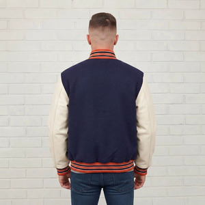 OEM Custom Made 100% Cotton Breathable Waterproof Windproof Winter <b>Men's</b> Hooded Varsity <b>Jacket</b> Custom Printed Front Streetwear - Product Image 6