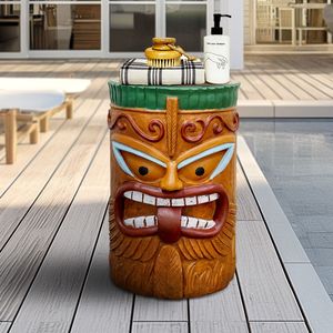 Estatua Tiki Grande para Uso en Interiores y Exteriores, para Decoración de Piscina, Jardín, Dormitorio o Bar Tiki, Mesa Auxiliar o Mesita de Noche Resistente - Product Image 5