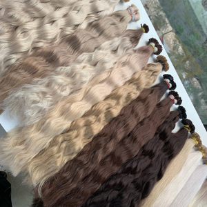 Premium Quality Virgin Bleached <b>Body</b> <b>Wave</b> Vietnamese Hanoi Human Hair Bulk Extensions No Tangle No Shedding 100 Grams All Colors - Product Image 1