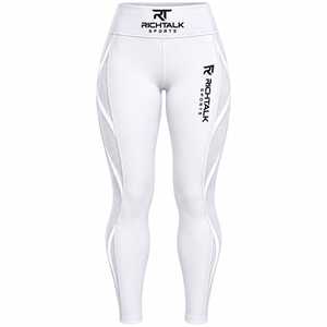 Leggings Deportivos de Cintura Alta con Paneles Laterales de Malla Azul, Compresión, Transpirables, de Secado Rápido, para Mujer, con Bolsillos - Product Image 6