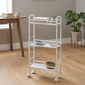 Best OEM SALE Metal Organizer Taiwan Manufacturer Home Storage Household DIY Housewares Slim Modern Three-Layer Wardrobe - Product Image 1