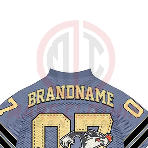 Maillot de football américain rétro personnalisé en maille à col en V pour le sport et la mode - Product Image 5