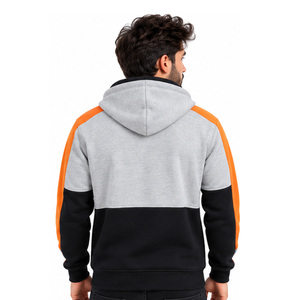 Vêtements personnalisés pour hommes, sweats à capuche avec fermeture éclair, OEM ODM, 100% coton, 450 GSM, vêtements de rue, service de marque privée, vêtements en coton de qualité - Product Image 2