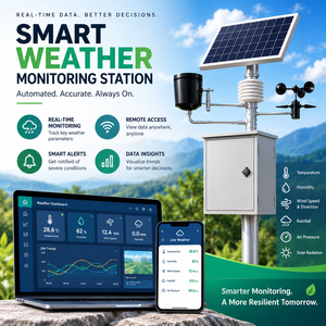 Système de surveillance météorologique à distance |   Station météo automatique solaire 4G |   OEM disponible - Product Image 1