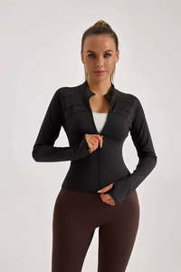 Chaqueta Ligera para Yoga y Running con Botones, Elástica, Cómoda, Tallas Grandes para Mujer - Product Image 4