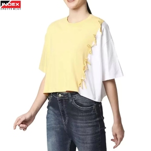 T-shirt court pour femme de qualité supérieure, design tendance, tissu respirant, idéal pour la salle de sport, les entraînements, les tenues décontractées, vêtements de mode - Product Image 1