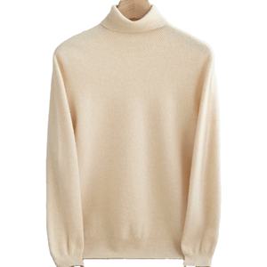 Autumn Mens High Quality Knitted Turtleneck <b>Sweater</b> Slim Fit Long Sleeve Anti-pilling Pullover Solid Color Trend Men Streetshirt - Product Image 5