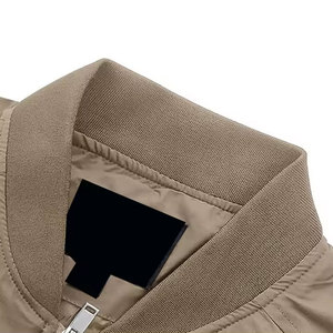 Custom Design Made High Quality <b>Men's</b> Stand Collar Front Logo Bomber <b>Jacket</b> Breathable Eco-Friendly Winter Adults OEM Service - Product Image 4