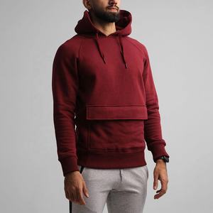Sudadera con capucha de algodón para hombre y mujer, prenda deportiva masculina de gran tamaño con estampado de Logo personalizable, con bolsillos en la parte delantera, de alta calidad, OEM - Product Image 2