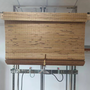 Store enrouleur manuel personnalisé en bambou pour l'intimité et le refroidissement estival - Product Image 1