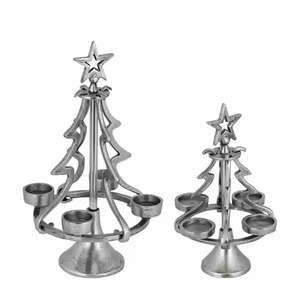 Portavelas Decorativo de Metal para Velas de Té, para Centros de Mesa Navideños, Accesorios Festivos para el Hogar - Product Image 5