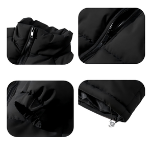 Custom Logo Front Men Streetwear Thick Winter <b>Warm</b> <b>Waterproof</b> Puffer <b>Jacket</b> - Product Image 4