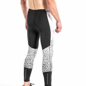 Collants de compression pour hommes, taille élastique, extensibles, pour entraînement sportif et course à pied, fournisseur OEM - Product Image 3