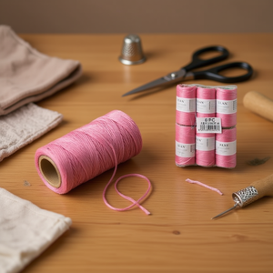 ด้ายเย็บผ้าอิลัน คอตตอน ทริด ขนาด 80 กรัม สีชมพู 1.5 มม. - Product Image 2