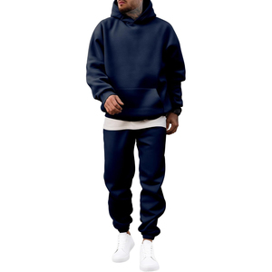 Stylish <b>Oversized</b> Tracksuit Men Two Piece Pullover Hoodie <b>Jogger</b> Pants Loose Fit Casual Streetwear <b>Oversized</b> Tracksuit - Product Image 5