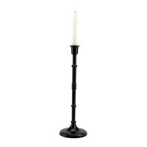 <b>Black</b> Grandeur Aluminum <b>Candlestick</b> Holder with Eco-Friendly Portable Design Handmade for Home Decoration - Product Image 1