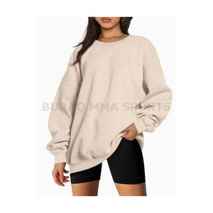 Sudadera de punto estampada para mujer, corte holgado, cuello redondo, manga larga, informal, con bolsillos - Product Image 5