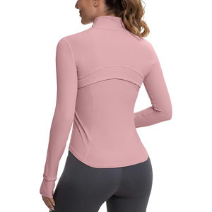 Veste de yoga extérieure pour femme en nylon, athlétique, extensible, respirante, légère, zippée - Product Image 4