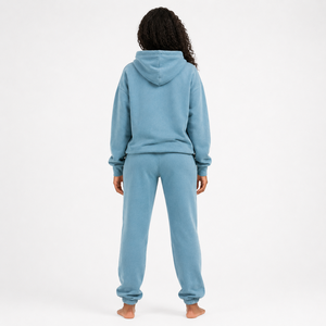 Conjunto Deportivo para Mujer con Efecto Desgastado, Sudadera con Capucha y Pantalones a Juego, Tela de Primera Calidad para Venta al Por Mayor - Product Image 5