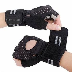 Gants de fitness demi-doigts en maille respirante antidérapants avec sangle de poignet réglable pour la gym et l'entraînement unisexe - Product Image 3
