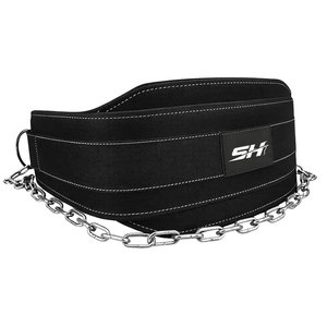 Cinturón de Neopreno Personalizado al por Mayor, Resistente y de Alta Calidad, 10 mm de Grosor, con Doble Cadena Ajustable, Soporte Lumbar Ecológico para Gimnasio - Product Image 1