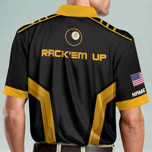 Camiseta con Estampado 3D Personalizada OEM para Jugador de Billar, Camisetas Divertidas para Equipo de Billar para Hombre, Torneo de Billar, Snooker, Polo - Product Image 2