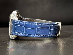 Montre pour homme de luxe antique avec cadran carré en moissanite VVS, bracelet en moissanite de qualité supérieure, mouvement mécanique automatique - Product Image 2