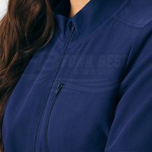 Uniforme Médico Azul Marino para Mujer, Mono con Cierre Frontal y Manga Corta, Bolsillos para Personal Médico, Marca FONILBEST Needle - Product Image 3