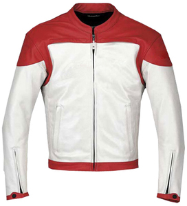 Blouson de moto en cuir premium grande taille imprimé avec protection CE, respirant, coupe-vent, unisexe, personnalisable - Product Image 1