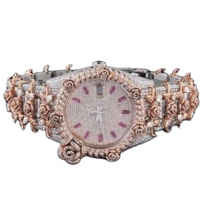 Orologio da uomo di lusso automatico in acciaio inox Moissanite con Design Hip Hop antico con quadrante ghiacciato per affari - Product Image 6