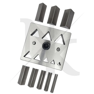Cutter à disque triangulaire de haute qualité avec jeu de 8 poinçons de 6 mm à 20 mm, outils de fabrication de bijoux en acier inoxydable - Product Image 6