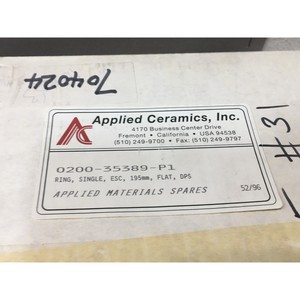 Anillo AMAT 0200-35389, Individual, ESC, 195 mm, Plano - Equipo y Piezas de Semiconductores de Confianza de Tradicción Global - Product Image 5