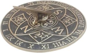 10'' Art Deco Nautical Indian Origin Sundial <b>Clock</b> for <b>Garden</b> & <b>Outdoor</b> Home Decor Anniversary Gift - Product Image 5