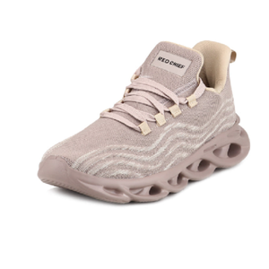 Baskets basses beiges pour hommes, légères, à lacets, chaussures de marche respirantes, chaussures de sport confortables et amorties - Product Image 4