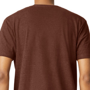 เสื้อยืดผู้ชาย CVC สีโกโก้มิสต์ ผ้าคอตตอนผสมพรีเมียม แขนสั้น ระบายอากาศได้ดี น้ำหนักเบา สวมใส่สบาย เสื้อเปล่าสำหรับตกแต่งลาย - Product Image 4