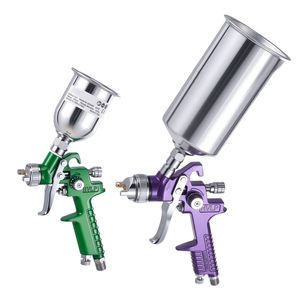 Kit de pistolet à peinture pneumatique professionnel pour automobile, 3 pièces, avec 3 buses (1/1,4/1,8 mm) et 3 gobelets, régulateur d'air par gravité - Product Image 5