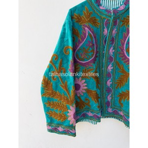 Wholsale Suzani <b>Velvet</b> <b>Jacket</b> Handmade Floral Embroidery <b>Jacket</b> Boho Hippie <b>Jacket</b> Inside Cotton Iining <b>Jacket</b> Winter <b>Jacket</b> - Product Image 3