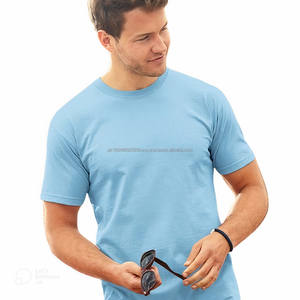 Camiseta de Algodón y Poliéster para Hombre, Lisa, con Logotipo Bordado Personalizado, Fabricante Mayorista - Product Image 6