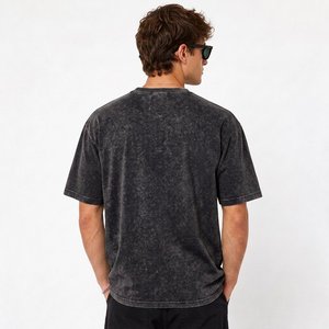 Custom printed oversized mens <b>tshirt</b> Low MOQ for US Streetwear Brands with drop shoulder and dtg printing - Product Image 3