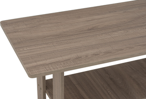 Mesa de Centro Rectangular Contemporánea de Madera Laminada en Roble Oscuro para Sala de Estar, Muebles para el Hogar - Product Image 6