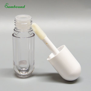 Best Quality 5ml Capsule Shaped Lip Gloss Packaging PET Clear Tube With Screw Cap For High-End Cosmetic Products Wholesale Price - Product Image 4