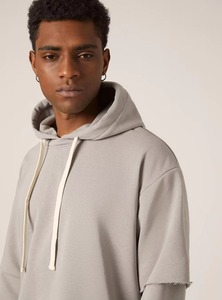 Conjunto de Shorts Oversize para Hombre, Diseño Moderno, 100% Algodón Felpa, Transpirable, Sudadera con Hombros Caídos y Shorts, 2026 - Product Image 5