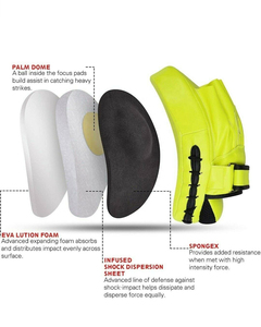 Guantes Curvos para Entrenamiento de Velocidad - Almohadillas Duraderas para Artes Marciales - Equipo de Boxeo con Soporte de Muñeca Ajustable - Alta Densidad - Product Image 3