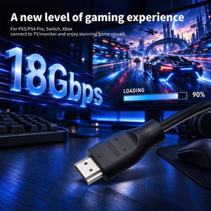 Câble HDMI 2.0 haute vitesse 4K@60Hz 18 Gbps avec gaine en PVC, Type-A Mâle-Mâle, 1,5 m, du Vietnam, pour PS5, PC, TV 4K - Product Image 3