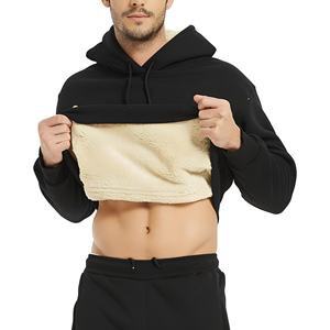 Sweat à capuche Sherpa épais et surdimensionné personnalisé, vierge, de haute qualité, lourd, pour l'hiver, avec impression numérique pour homme - Product Image 4