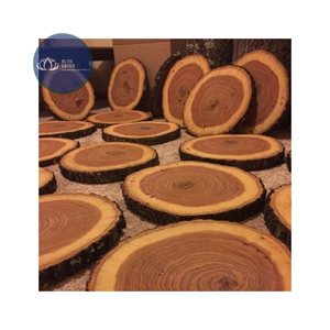 Sous-verre en bois écologique Glory de haute qualité avec poignée, forme finement polie pour table à manger et bureau - Product Image 1