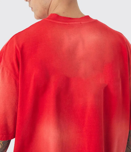 T-shirt 100% coton lourd délavé au soleil, style streetwear, coupe ample et décontractée - Product Image 6