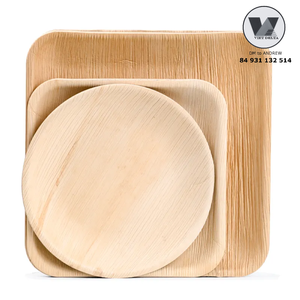 Platos Cuadrados de Hoja de Palma Natural de 25cm, los Más Vendidos, Ecológicos, Desechables, Ideales para Fiestas y Eventos de Barbacoa - Product Image 4
