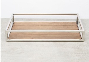 Bandeja Redonda de Metal Plateado con Asas Doradas, Plato Decorativo para Servir Alimentos, para el Hogar, Hotel, Restaurante, Boda, Fiesta, Decoración de Mesa - Product Image 6